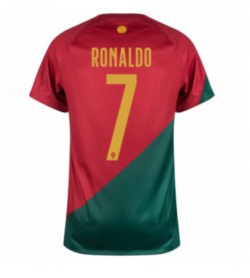 Lacne Muži Futbalové dres Portugalsko Cristiano Ronaldo #7 MS 2022 Krátky Rukáv - Domáci